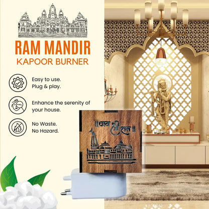 Divine Harmony™ Ayodhya Temple Aroma Lamp & Serenity Nightlight™